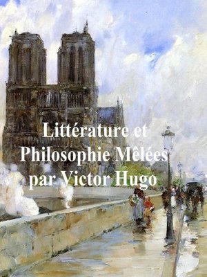 cover image of Littérature et Philosophie Mêlées